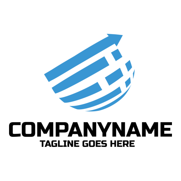 Blue Tech World Company Logo PNG Vector