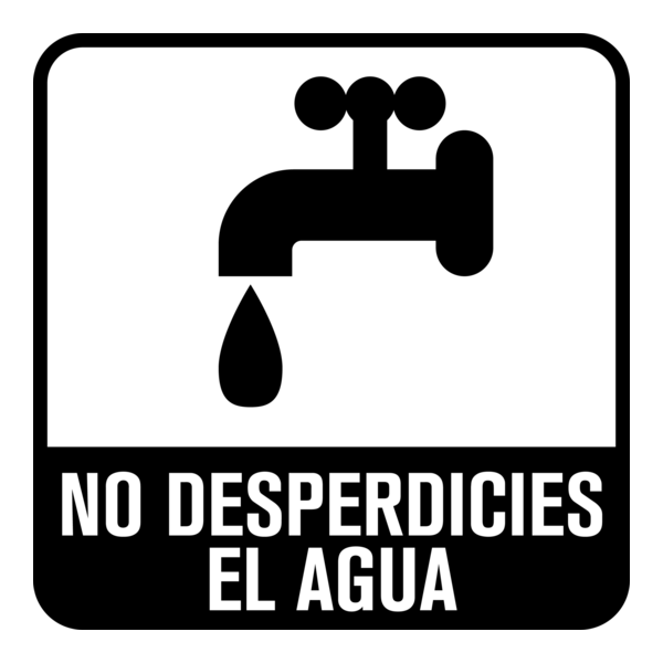 cuida el agua Logo PNG Vector