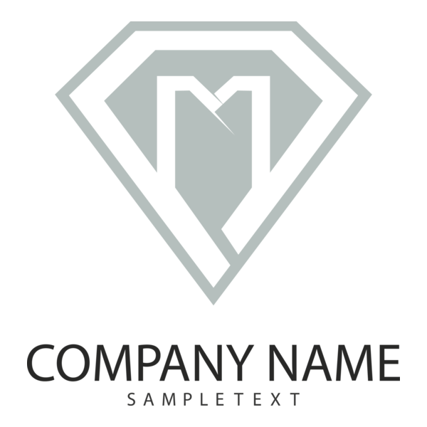 Diomond M Letter Company Logo PNG Vector
