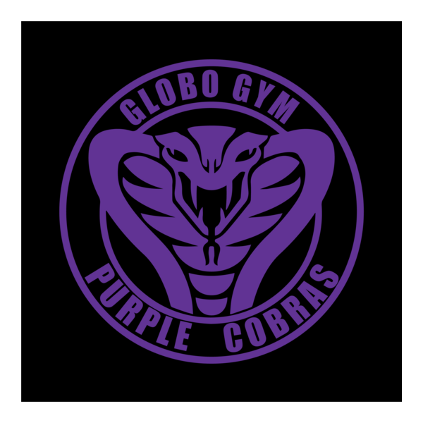 Dodgeball - Globo Gym Purple Cobras Logo PNG Vector