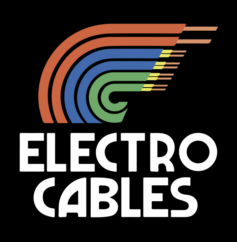 Electro Cables fondo negro Logo PNG Vector