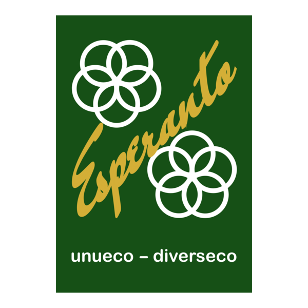 Esperanto: unueco - diverseco Logo PNG Vector