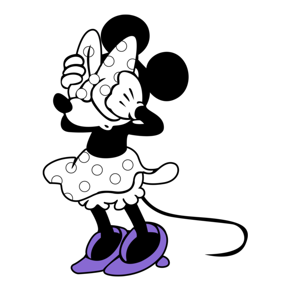 Eyes Covered Minnie Logo PNG Vector