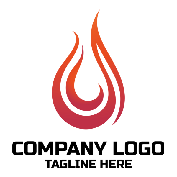 Fire Flame Company Logo PNG Vector
