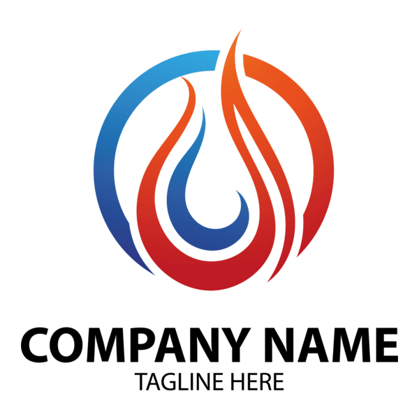 Fire Flame Company Logo PNG Vector