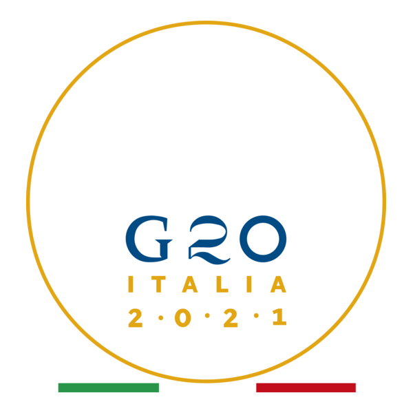 G20-Italia 2021 White Logo PNG Vector