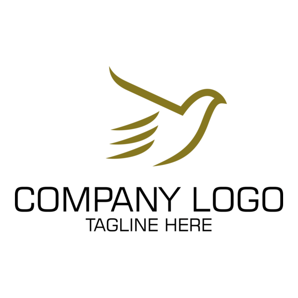 Golden Bird Company Logo PNG Vector
