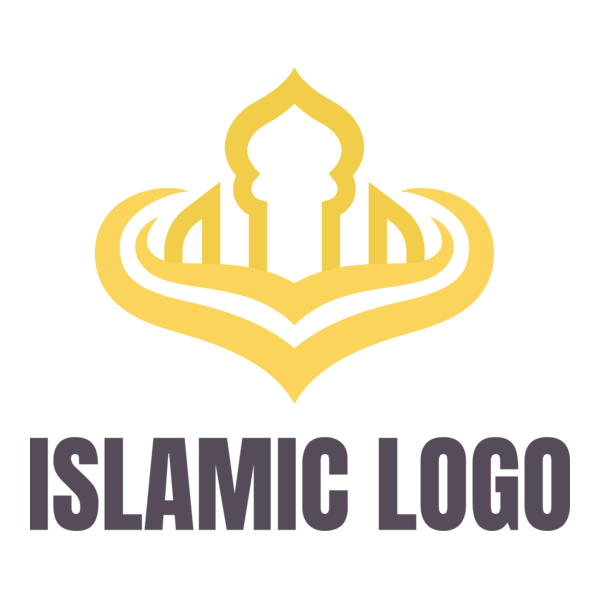 Golden Islamic Logo PNG Vector
