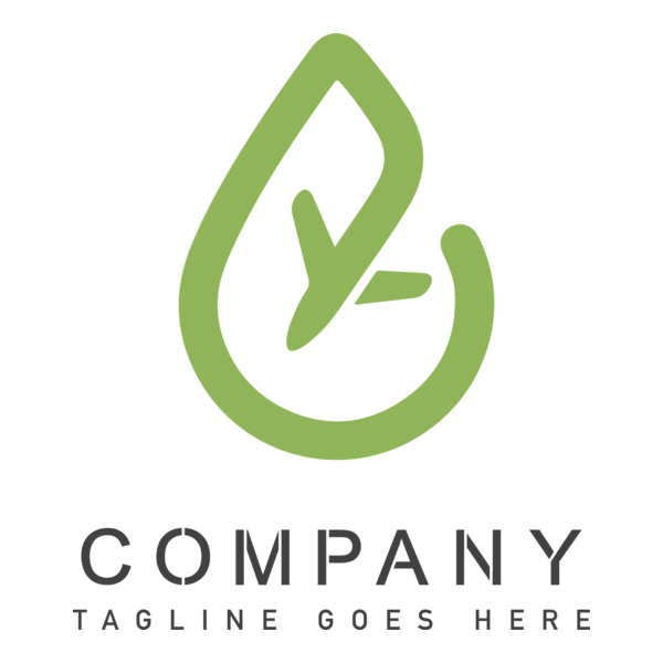 Green Airplane Company Logo PNG Vector