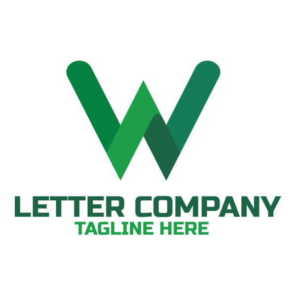 GREEN LETTER W COMPANY Logo PNG Vector