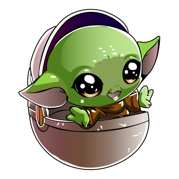 Grogu Capsule Logo PNG Vector