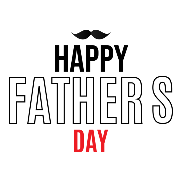 Happy Father's Day Logo PNG Vector