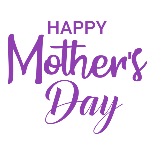 Happy Mother's Day Logo PNG Vector