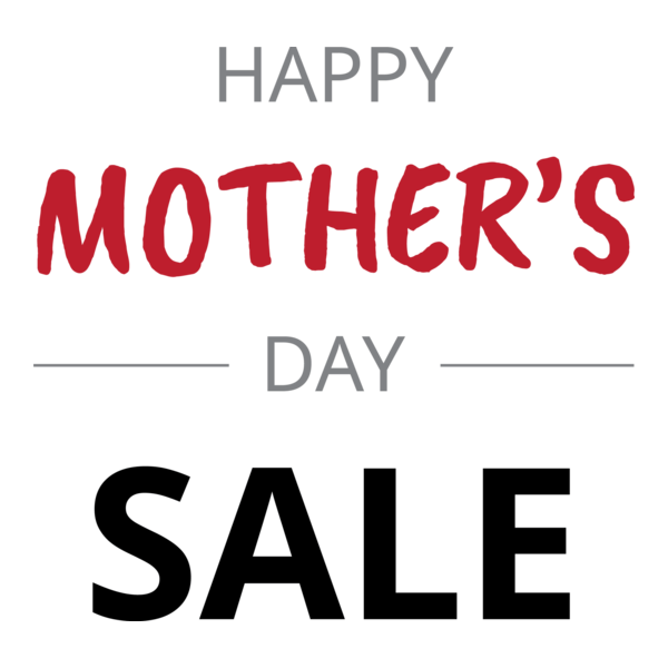 Happy Mother's Day Sale Logo PNG Vector