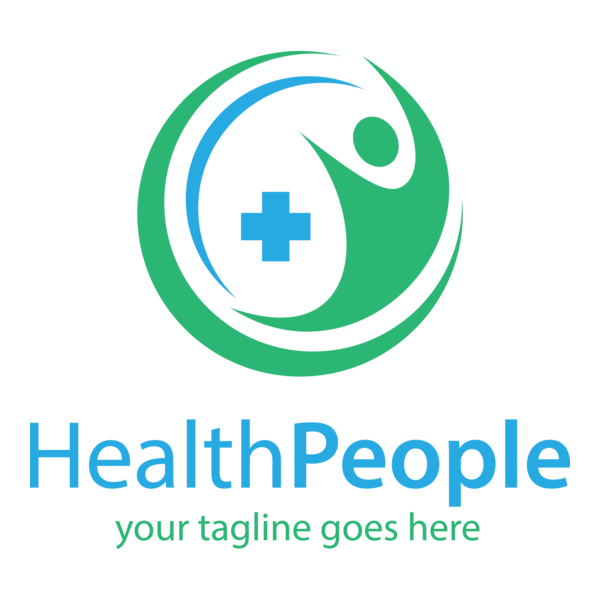 Health Care People Logo PNG Vector