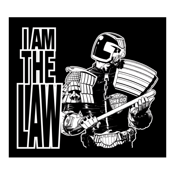 Judge Dredd I Am the Law Logo PNG Vector