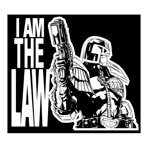 Judge Dredd I Am the Law Logo PNG Vector