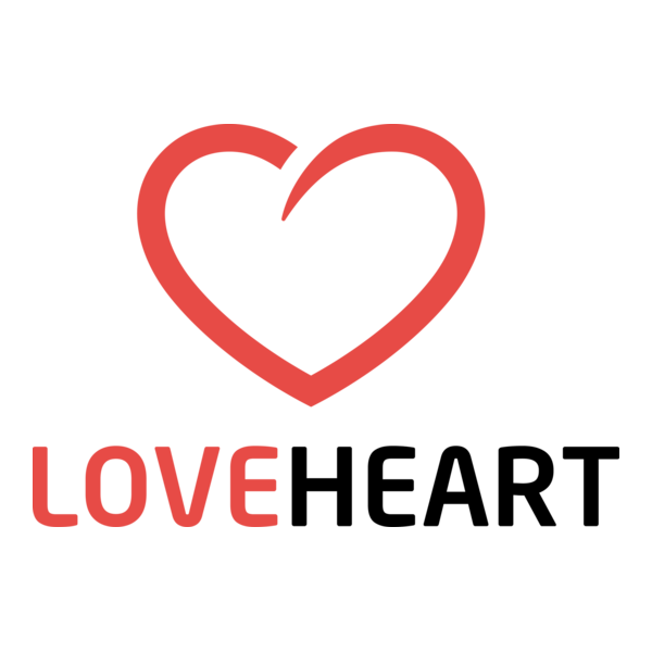 Love Heart Logo PNG Vector