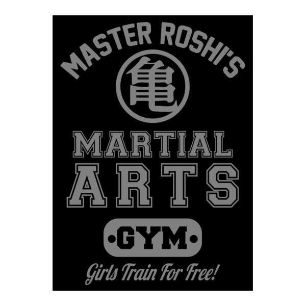 Master Roshi Gym - Dragon Ball Z GT Logo PNG Vector