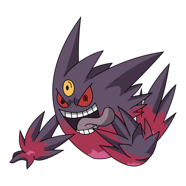 Mega Gengar Logo PNG Vector