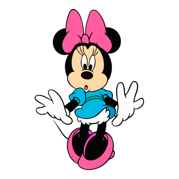 Minnie Mouse Surprise face Logo PNG Vector
