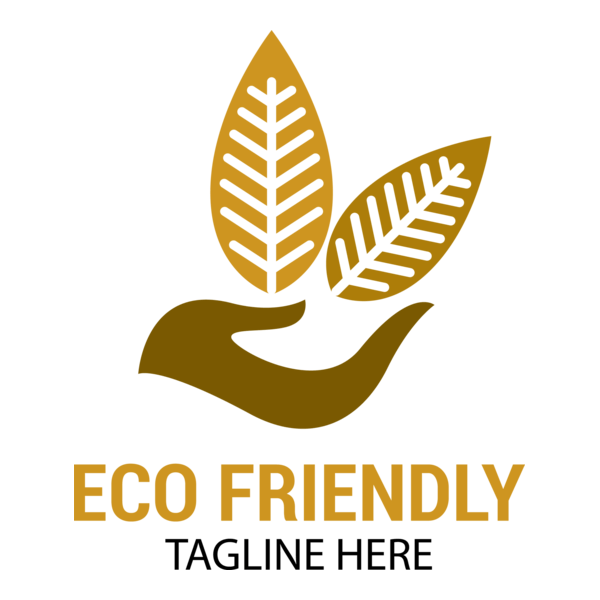 Natural Leaf on the Head Logo PNG Vector