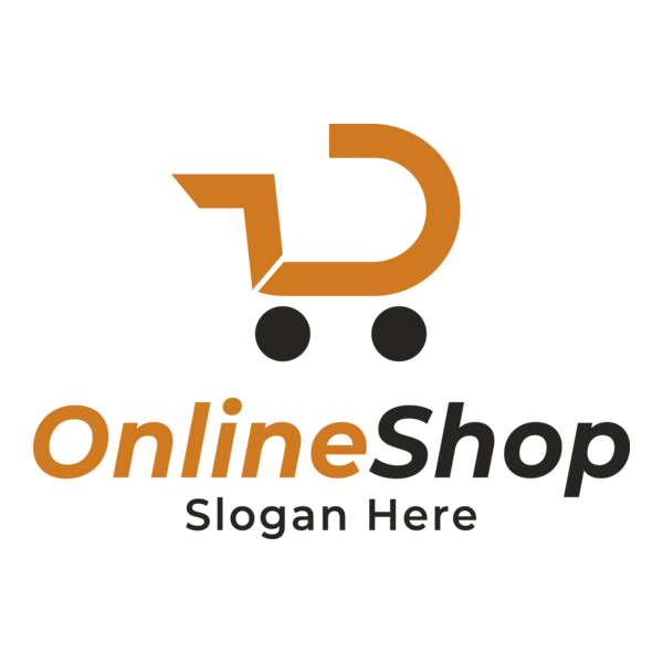 Online Shopping Cart Logo PNG Vector