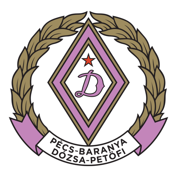 Pécs-Baranya Dozsa (1950's) Logo PNG Vector