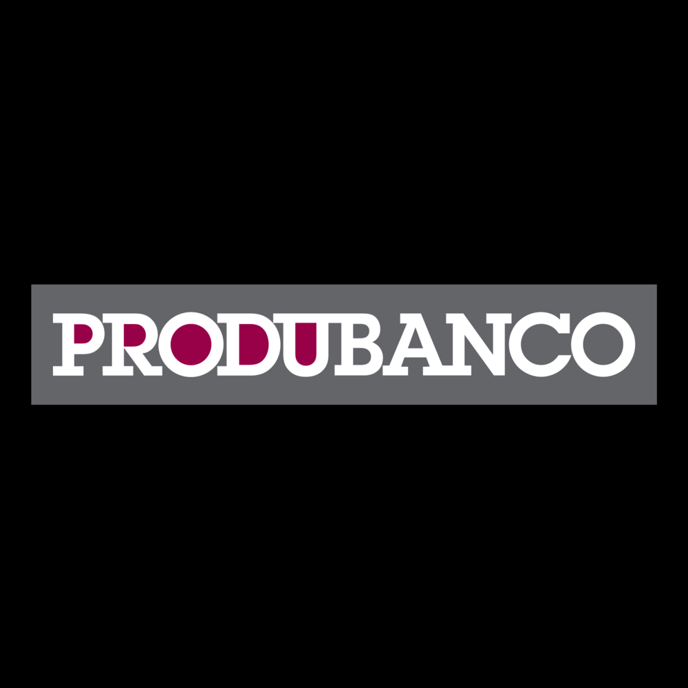 Produbanco anterior fondo negro Logo PNG Vector