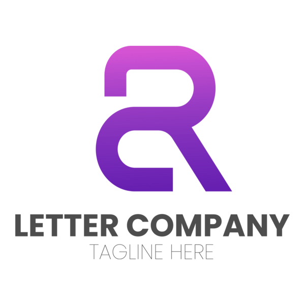 Purple Letter R Logo PNG Vector