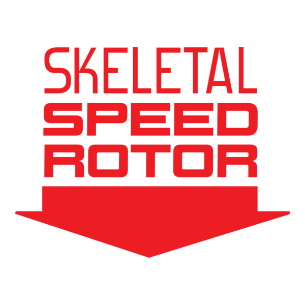 Skeletal Speed Rotor Logo PNG Vector