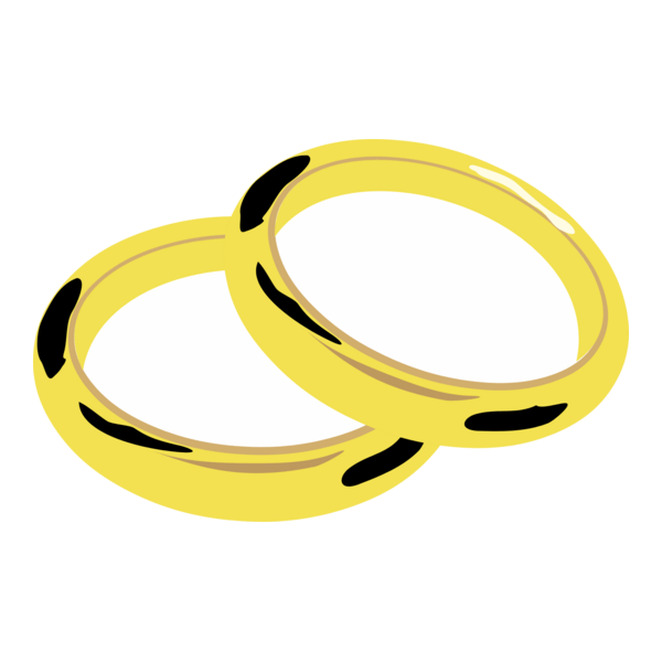 Wedding Ring Logo PNG Vector