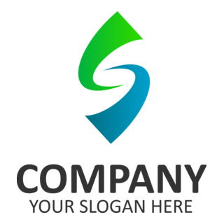Abstract Letter S Company Logo PNG Vector