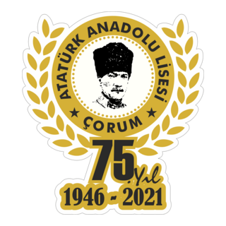 Atatürk Anadolu Lisesi 75.YIL Logo PNG Vector