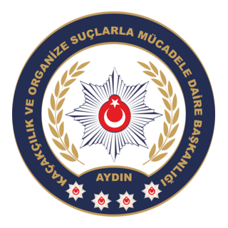 Aydın kacakcılık ve organize suçlarla mücadele Logo PNG Vector