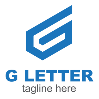 Blue G Letter Company Logo PNG Vector