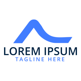 Blue Letter A Company Logo PNG Vector