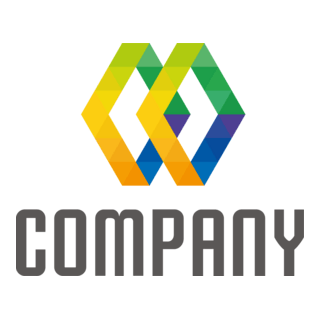 Colorful Company Shape Logo PNG Vector
