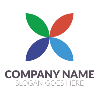 Colorful Flower Company Logo PNG Vector