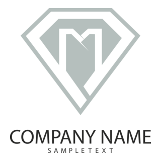 Diomond M Letter Company Logo PNG Vector