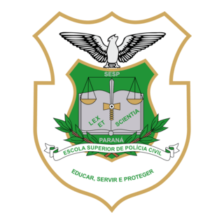 ESCOLA SUPERIOR DE POLICIA CIVIL PARANA BRASÃO Logo PNG Vector