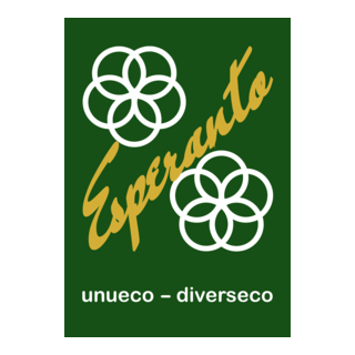Esperanto: unueco - diverseco Logo PNG Vector