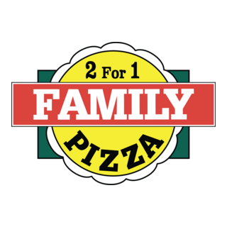 Family Pizza Logo PNG Vector