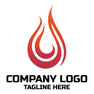 Fire Flame Company Logo PNG Vector