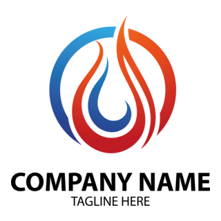 Fire Flame Company Logo PNG Vector