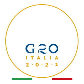 G20-Italia 2021 White Logo PNG Vector
