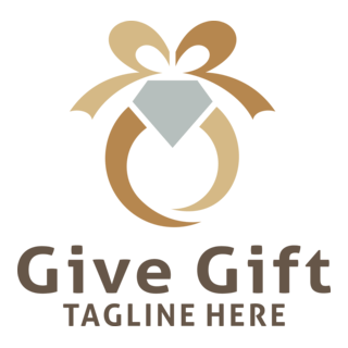 Gift Diamond Logo PNG Vector