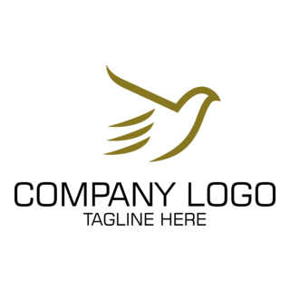 Golden Bird Company Logo PNG Vector