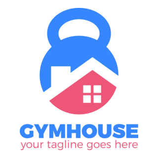 GYM House Logo PNG Vector