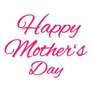 Happy Mother's Day Logo PNG Vector